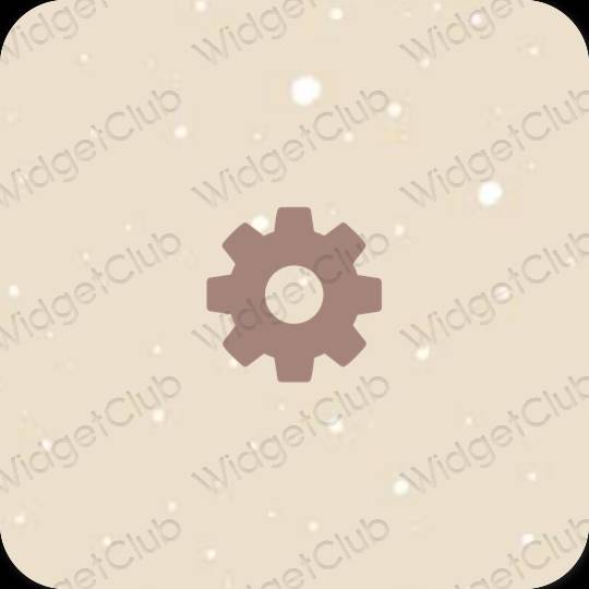 Esthetische Settings app-pictogrammen
