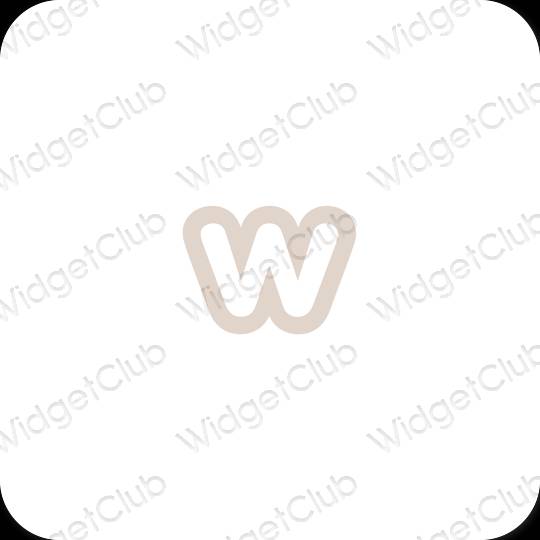 Esthetische Weebly app-pictogrammen