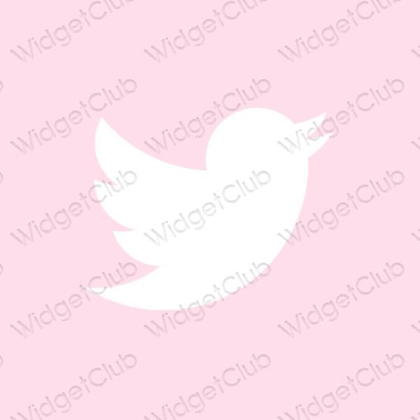 រូបតំណាងកម្មវិធី Twitter សោភ័ណភាព