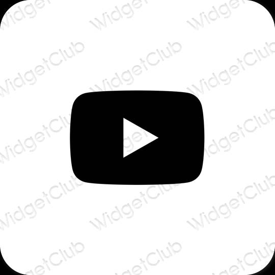 Icônes d'application Youtube esthétiques