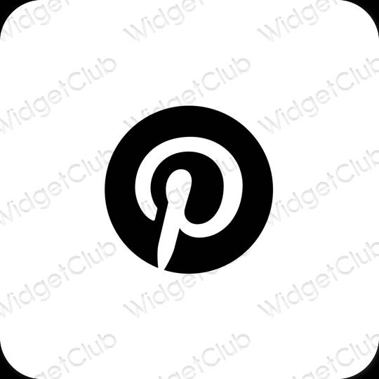 Esthetische Pinterest app-pictogrammen