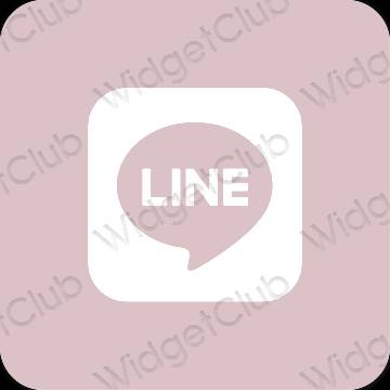 Esthetische LINE app-pictogrammen