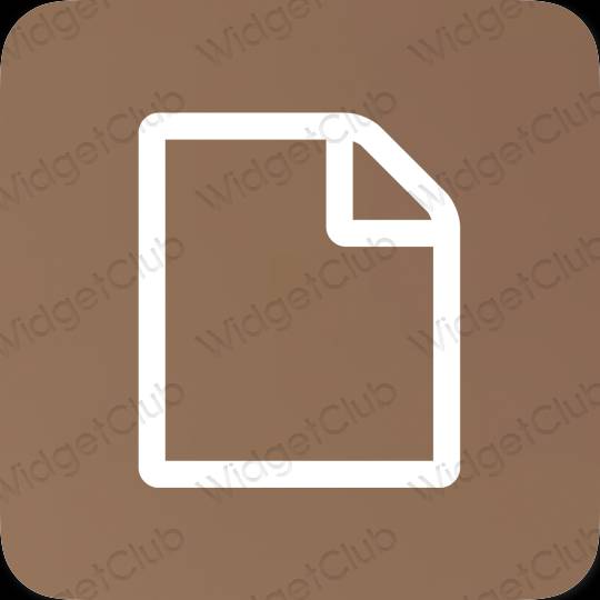 Aesthetic Notes app icons