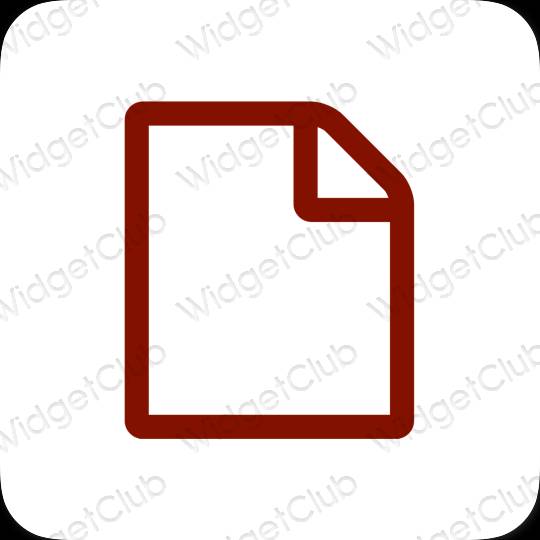 Esthetische Notes app-pictogrammen