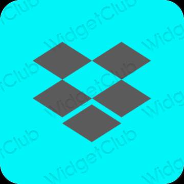 미적인 파란색 Dropbox 앱 아이콘
