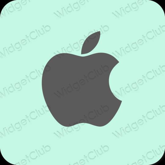 Estetico blu pastello Apple Store icone dell'app