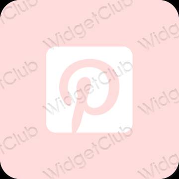 Stijlvol roze Pinterest app-pictogrammen