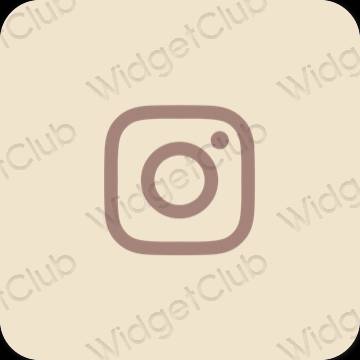Estetski bež Instagram ikone aplikacija
