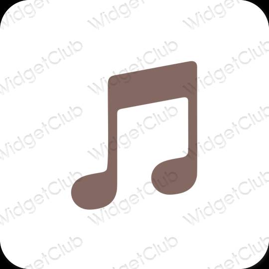 Esthetische Music app-pictogrammen