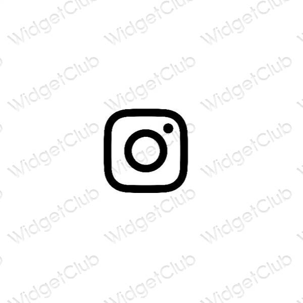 Estetické ikony aplikací Instagram