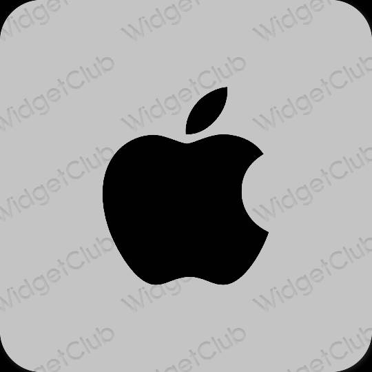 審美的 灰色的 Apple Store 應用程序圖標