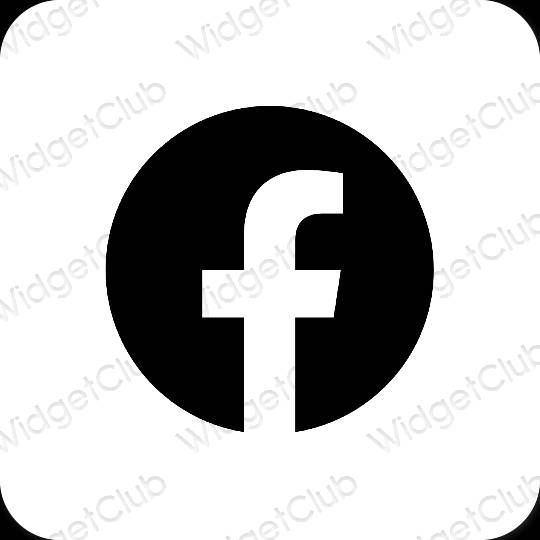 Esthetische Facebook app-pictogrammen