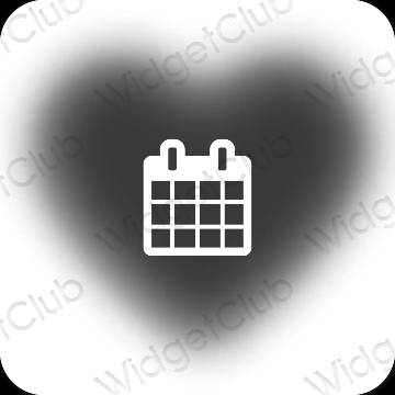 Icônes d'application Calendar esthétiques