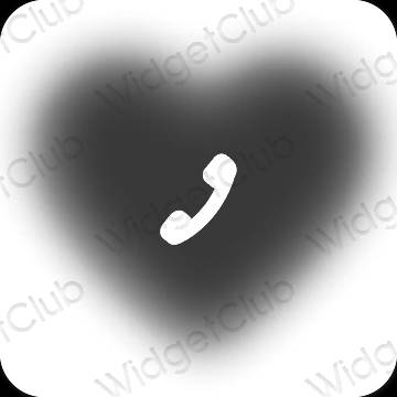 Esthetische Phone app-pictogrammen