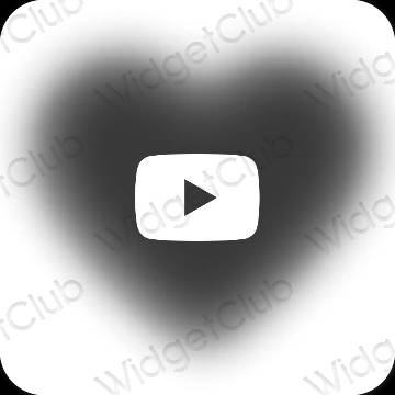 Ästhetische Youtube App-Symbole