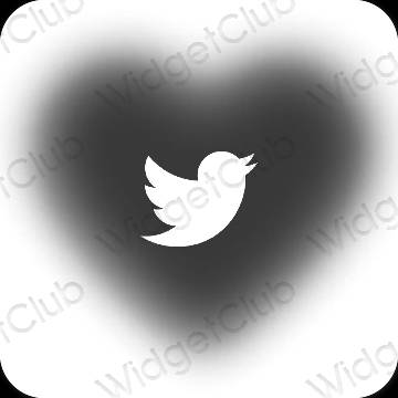 Esthetische Twitter app-pictogrammen