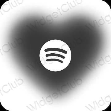 Esthetische Spotify app-pictogrammen