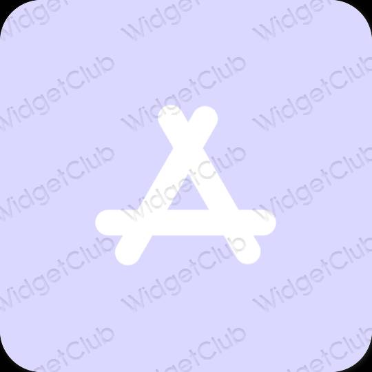 Estetik ungu AppStore ikon aplikasi