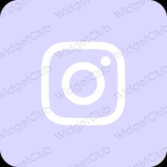 Estetic Violet Instagram pictogramele aplicației