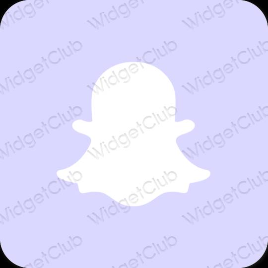 Estético azul pastel snapchat ícones de aplicativos