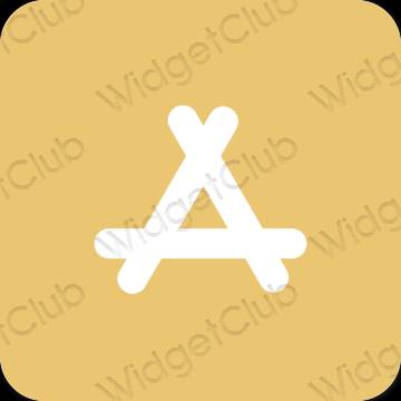 미적인 주황색 AppStore 앱 아이콘