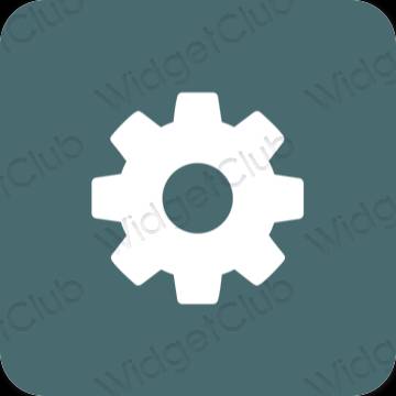 Æstetiske Settings app-ikoner