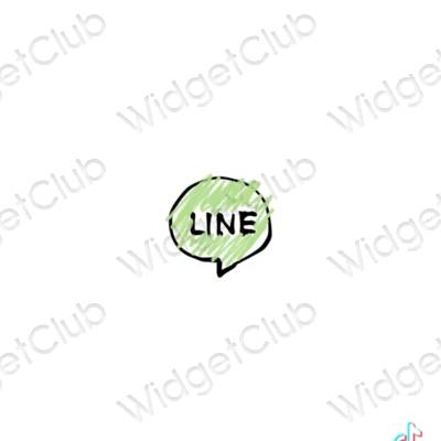 Естетичні LINE значки програм
