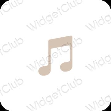 نمادهای برنامه زیباشناسی Apple Music