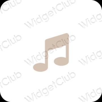 Esthetische Music app-pictogrammen