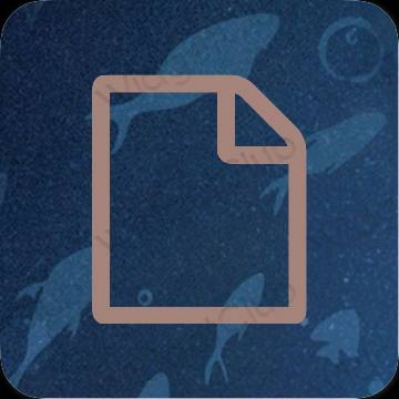 Ästhetisch braun Notes App-Symbole