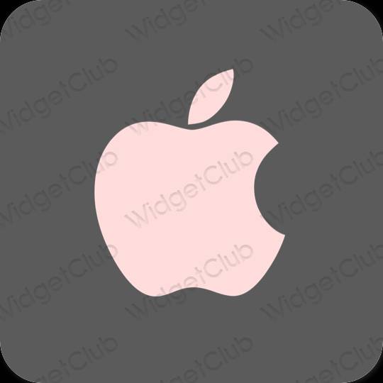 Aesthetic gray Apple Store app icons