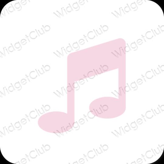 Estetinės Apple Music programų piktogramos