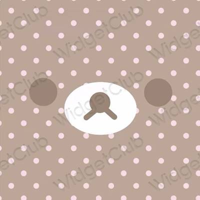 Estetico beige Safari icone dell'app