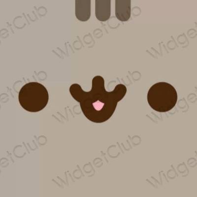 Stijlvol beige Music app-pictogrammen