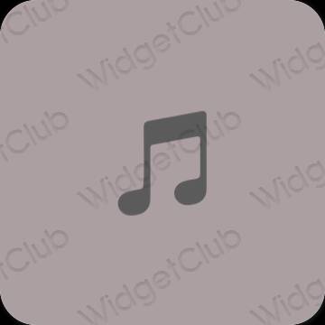 Esthetische Music app-pictogrammen