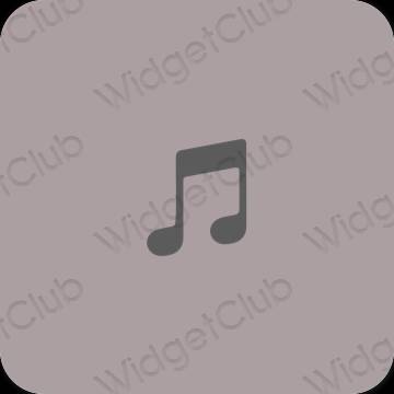 Esthetische Music app-pictogrammen