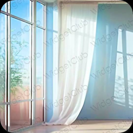 زیبایی شناسی سبز Mail آیکون های برنامه