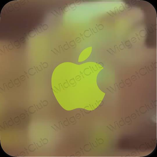 Aesthetic green AppStore app icons
