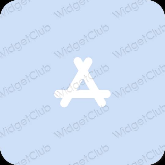 Естетичний пастельний синій AppStore значки програм