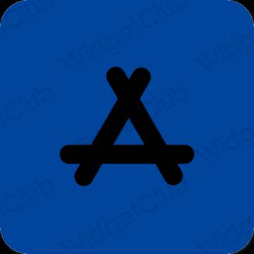 審美的 藍色的 AppStore 應用程序圖標