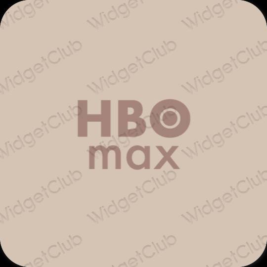 미적인 베이지 HBO MAX 앱 아이콘