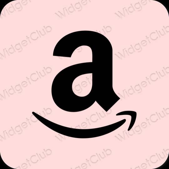 审美的 粉色的 Amazon 应用程序图标