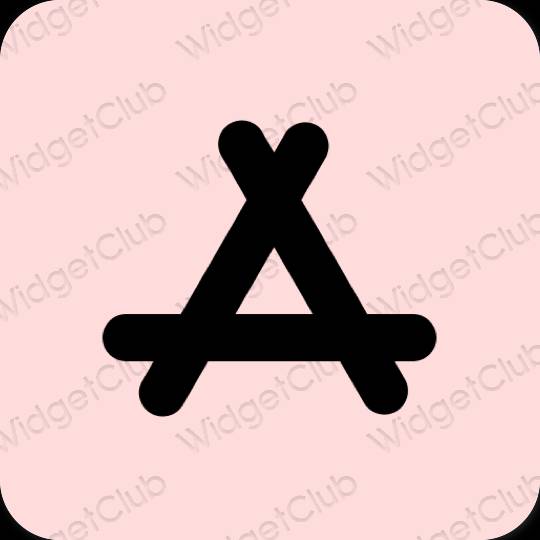 Estetski pastelno ružičasta AppStore ikone aplikacija