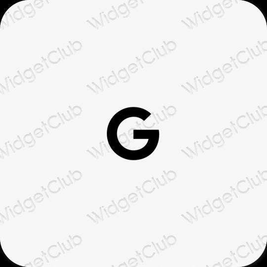 Aesthetic gray Safari app icons