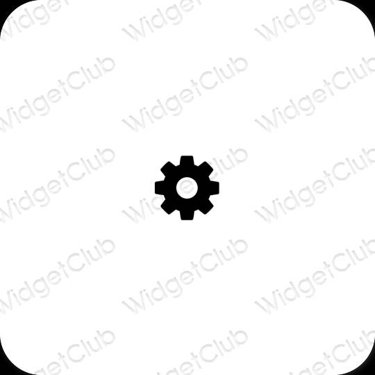 Esthetische Settings app-pictogrammen