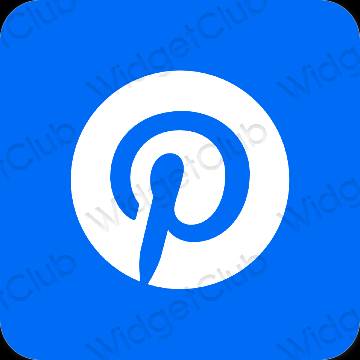 Estético roxo Pinterest ícones de aplicativos