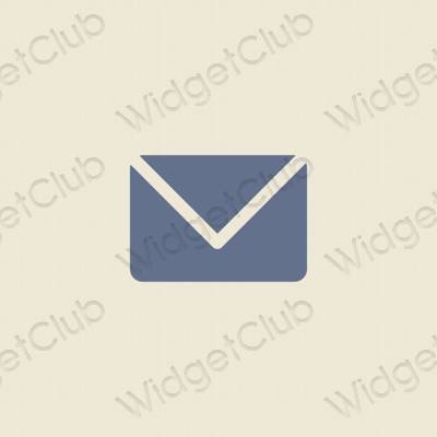 Aesthetic beige Mail app icons