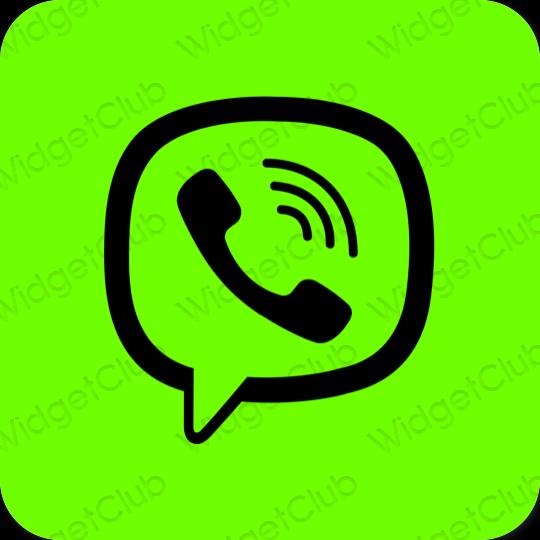 Estetisk grön Messages app ikoner