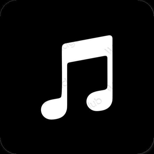 نمادهای برنامه زیباشناسی Apple Music