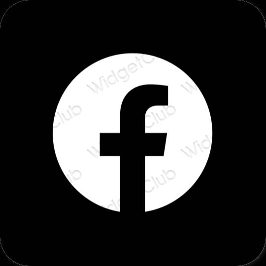 Esthetische Facebook app-pictogrammen